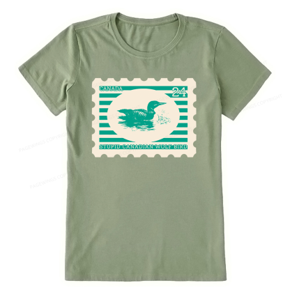 Pagewings Stupid Canadian Wolf Bird Unisex Classic T-shirt