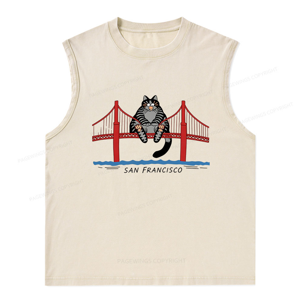 Pagewings Sci-Fi Book Lover Unisex Washed Tank Top