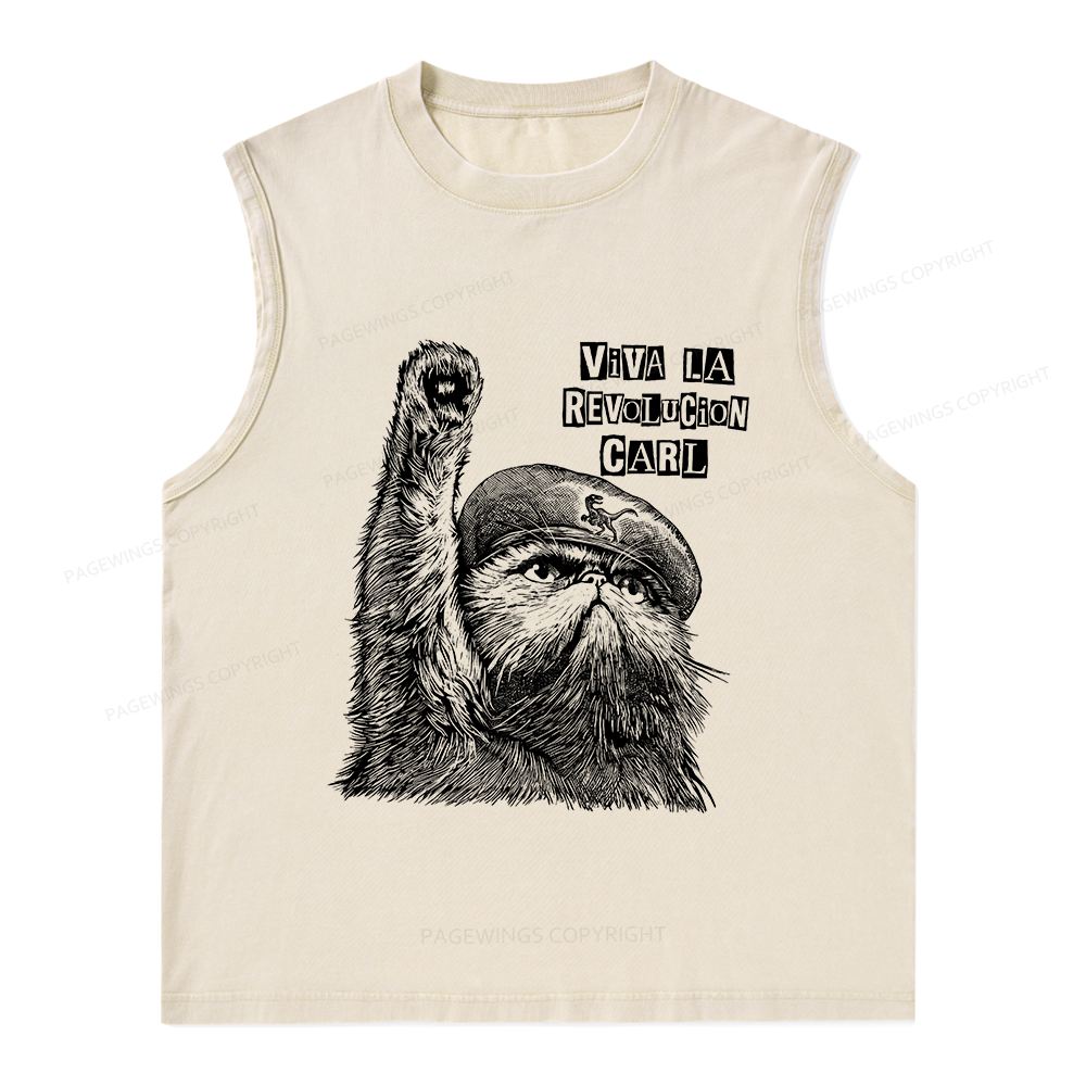 Pagewings Sci-Fi Book Lover Unisex Washed Tank Top