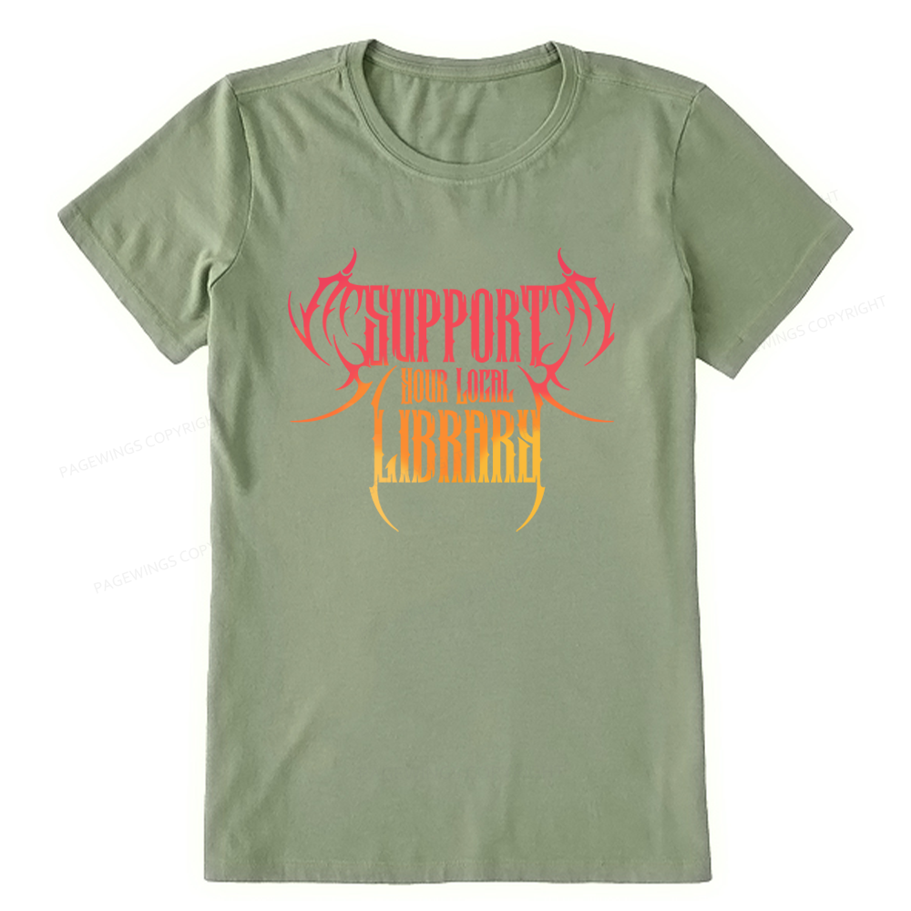 Pagewings Support Your Local Library Unisex Classic T-shirt