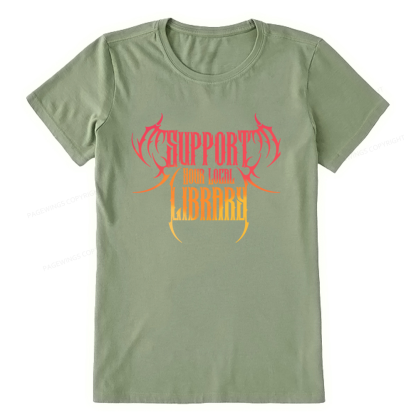 Pagewings Support Your Local Library Unisex Classic T-shirt