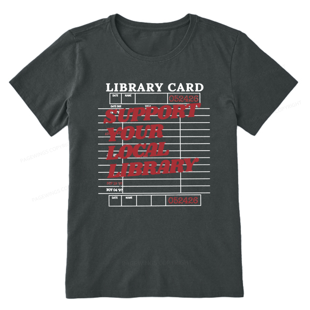 Pagewings Support Your Local Library Unisex Classic T-shirt