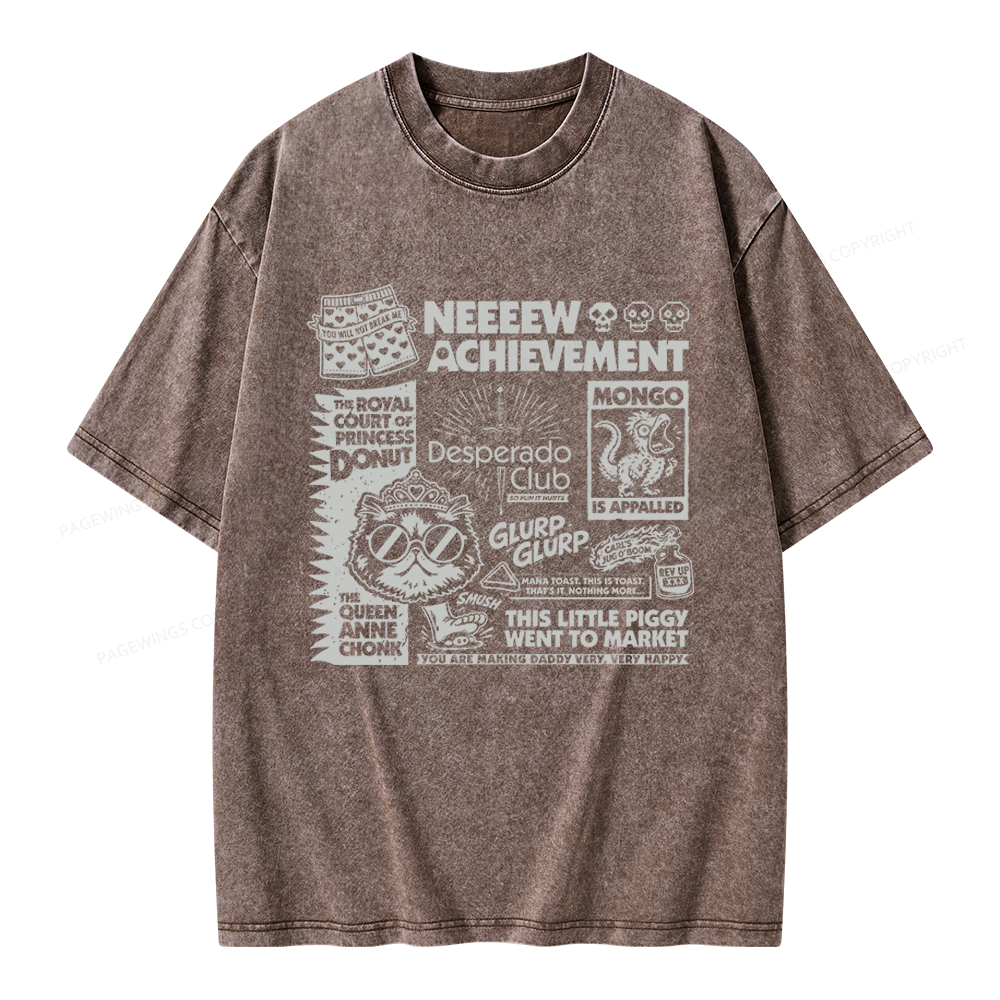 Pagewings Sci-Fi Novel Lover Unisex Washed T-shirt