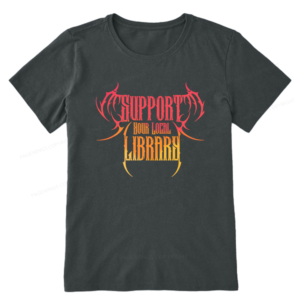 Pagewings Support Your Local Library Unisex Classic T-shirt