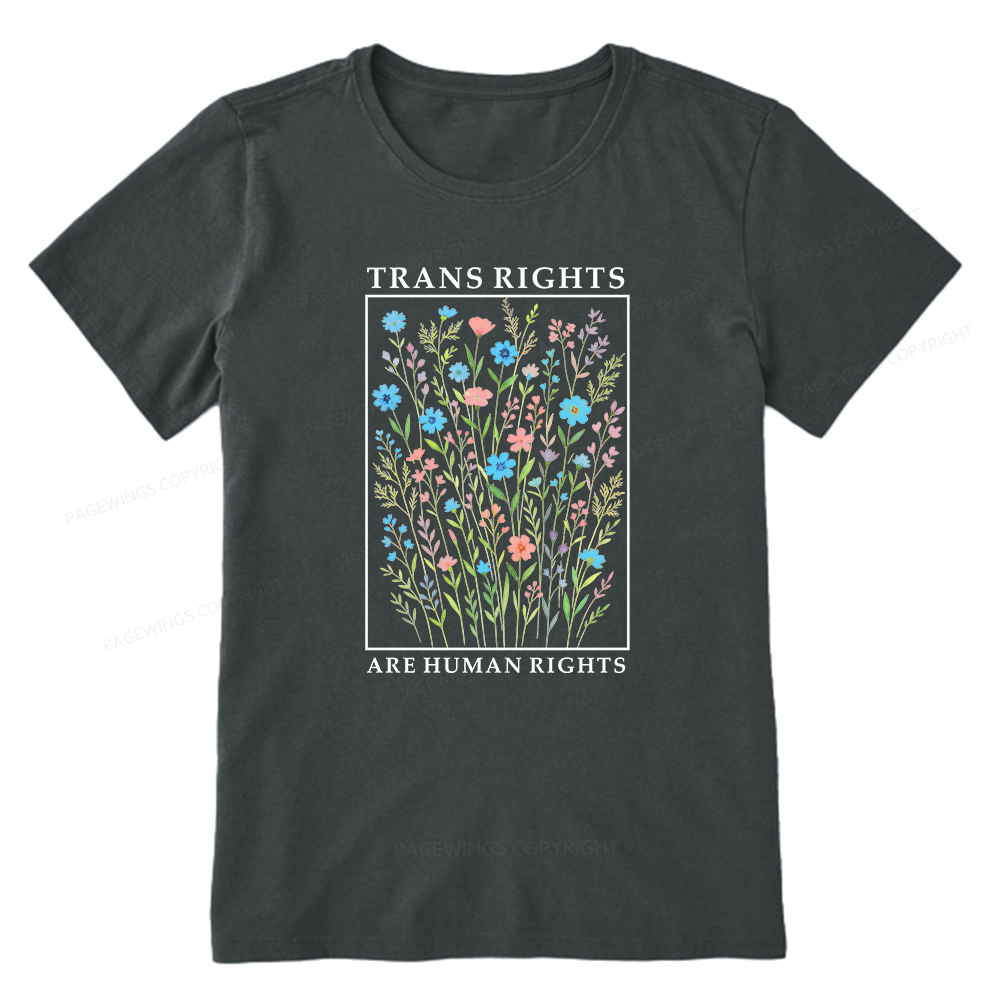 Pagewings Trans Rights Are Human Rights Unisex Classic T-shirt