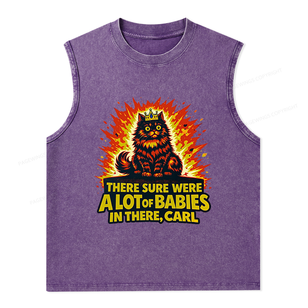 Pagewings A Lot Of Babies In There Unisex Washed Tank Top