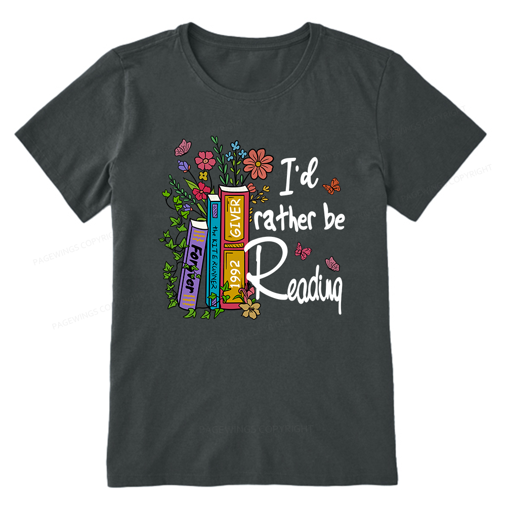 Pagewings I'd Rather Be Reading Unisex Classic T-shirt