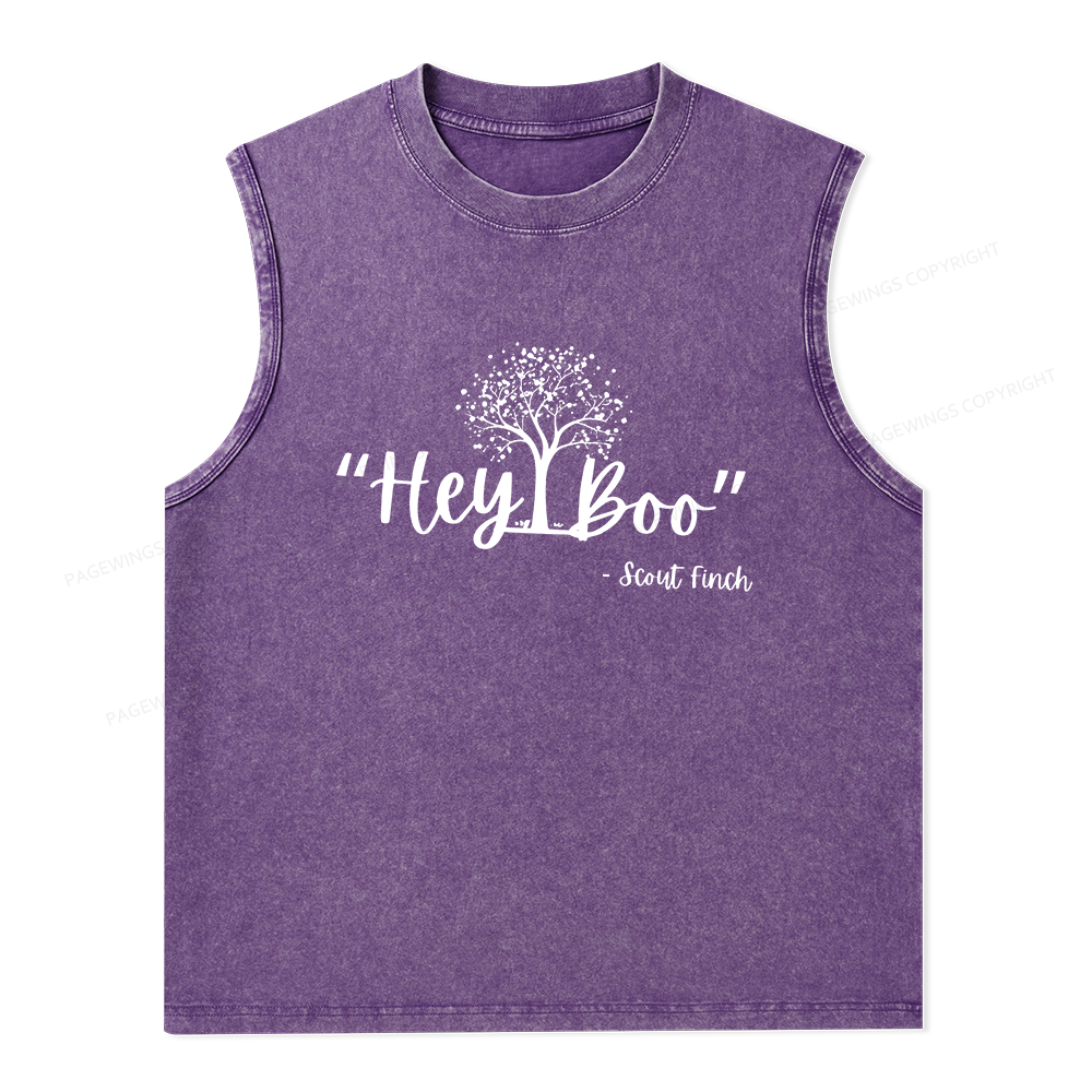 Pagewings To Kill a Mockingbird Unisex Washed Tank Top