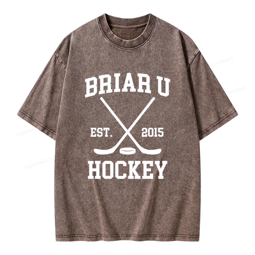 Pagewings Hockey Romance Unisex Washed T-shirt