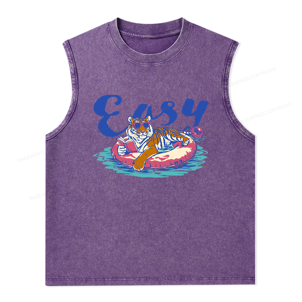 Pagewings Summer Reading Unisex Washed Tank Top
