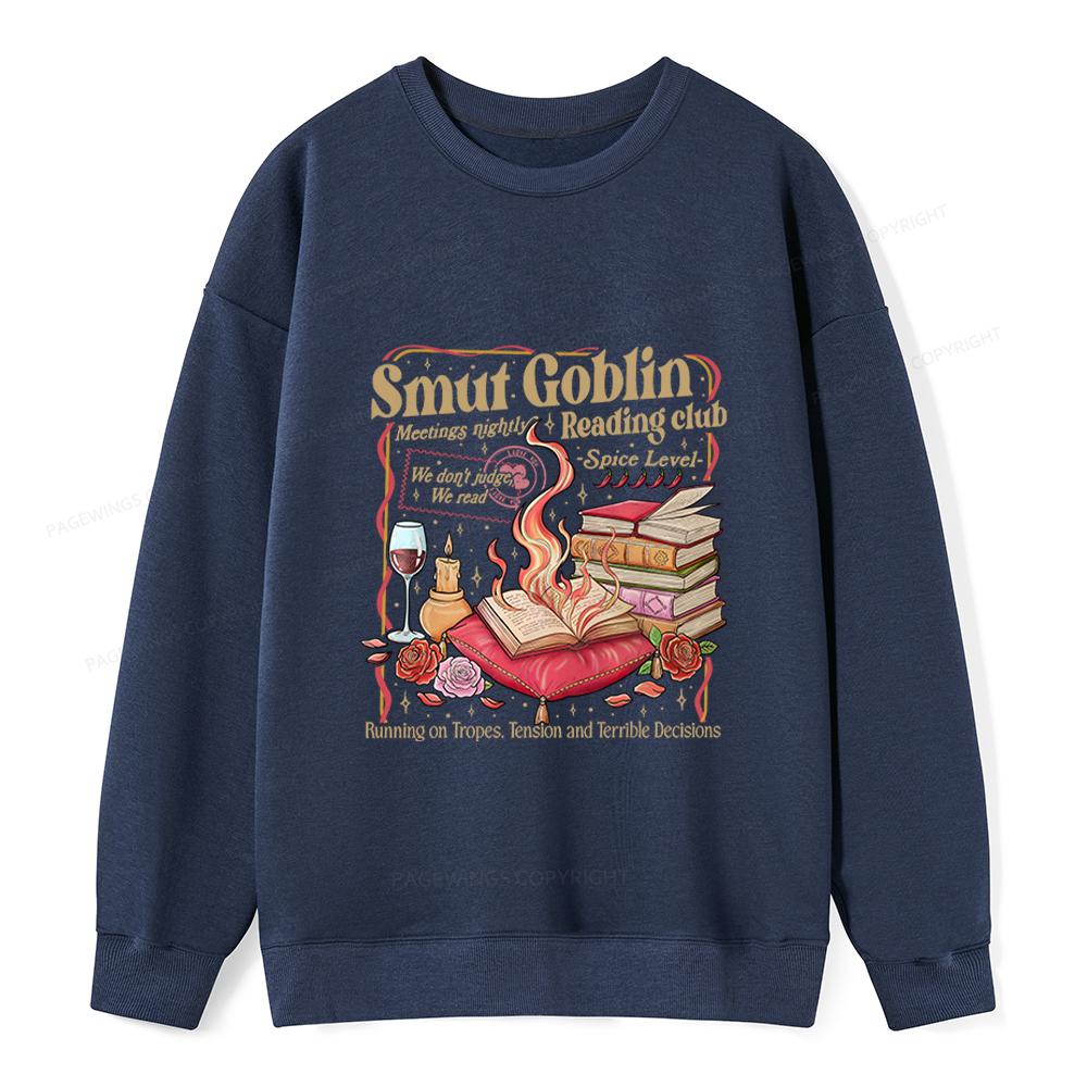 Pagewings Smut Goblin Dark Romance Bookish Unisex Classic Sweatshirt