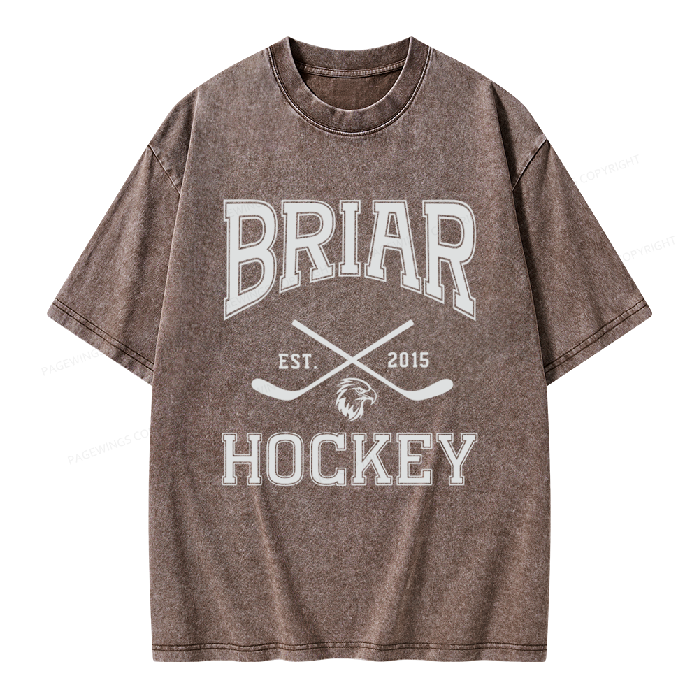 Pagewings Hockey Romance Unisex Washed T-shirt
