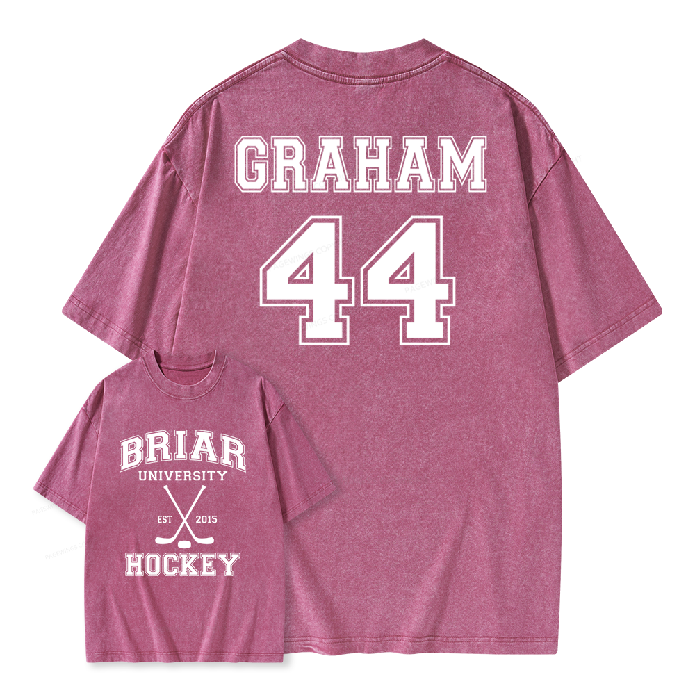 Pagewings Hockey Romance Unisex Washed T-shirt