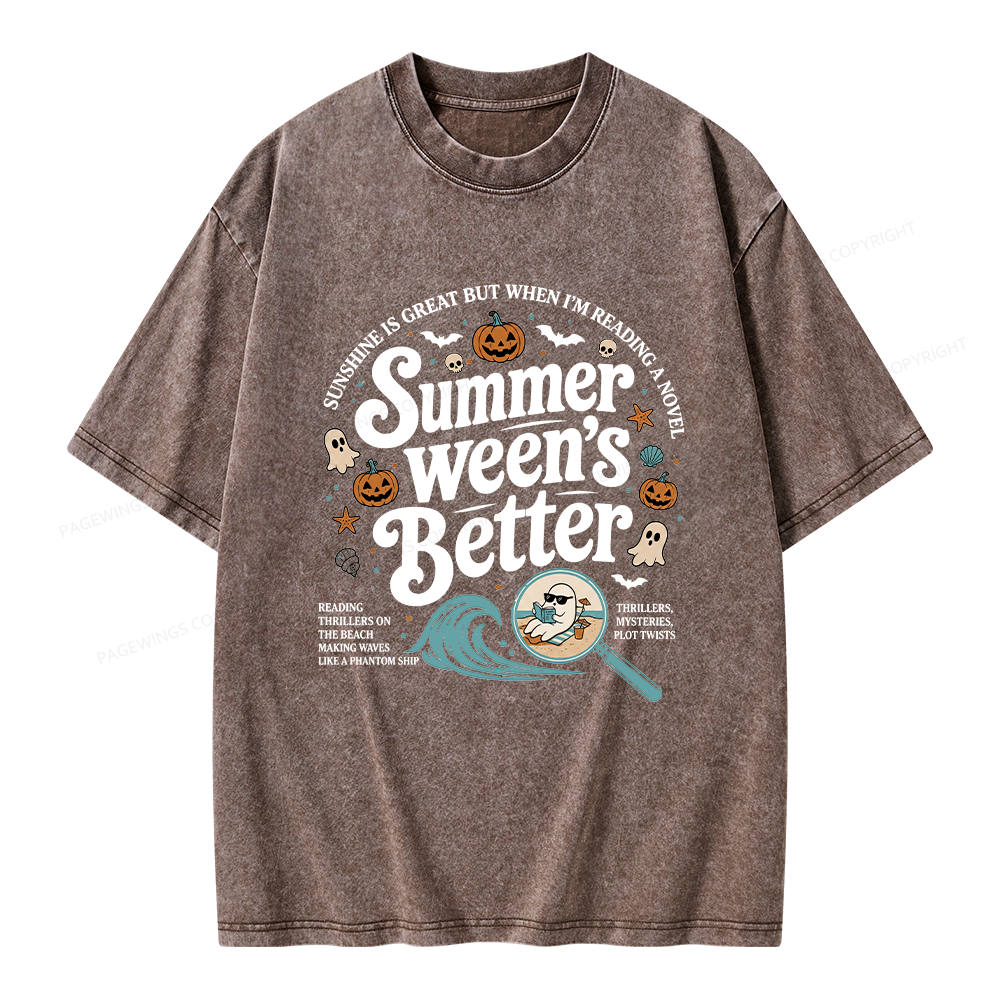 Pagewings Summer Ween's Better Unisex Washed T-shirt
