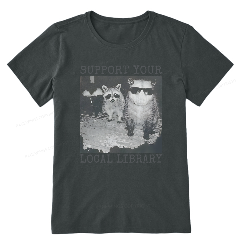 Pagewings Support Your Local Library Unisex Classic T-shirt