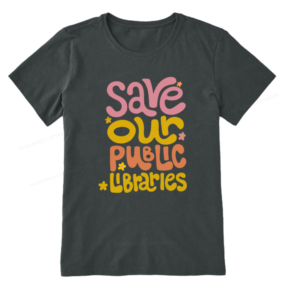 Pagewings Save Our Public Libraries Unisex Classic T-shirt