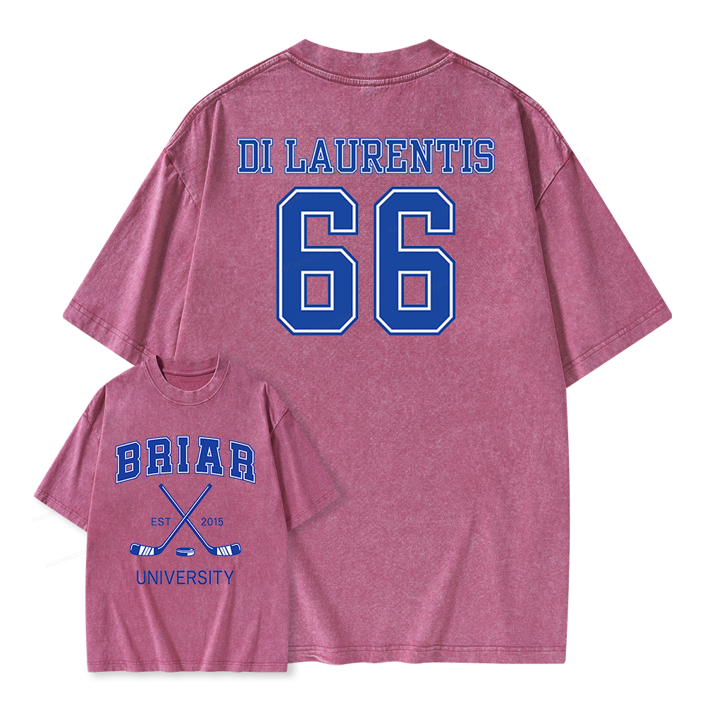 Pagewings Hockey Romance Unisex Washed T-shirt