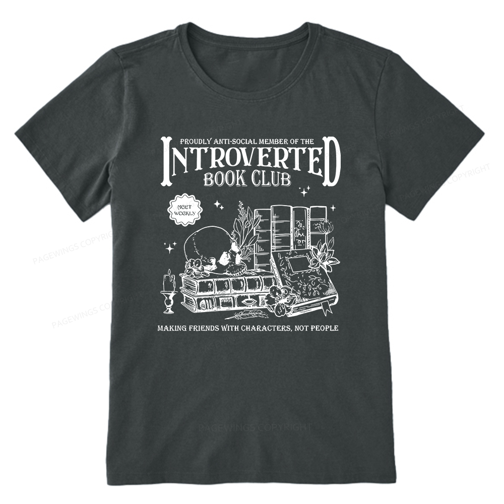 Pagewings Introverted Book Club Unisex Classic T-shirt