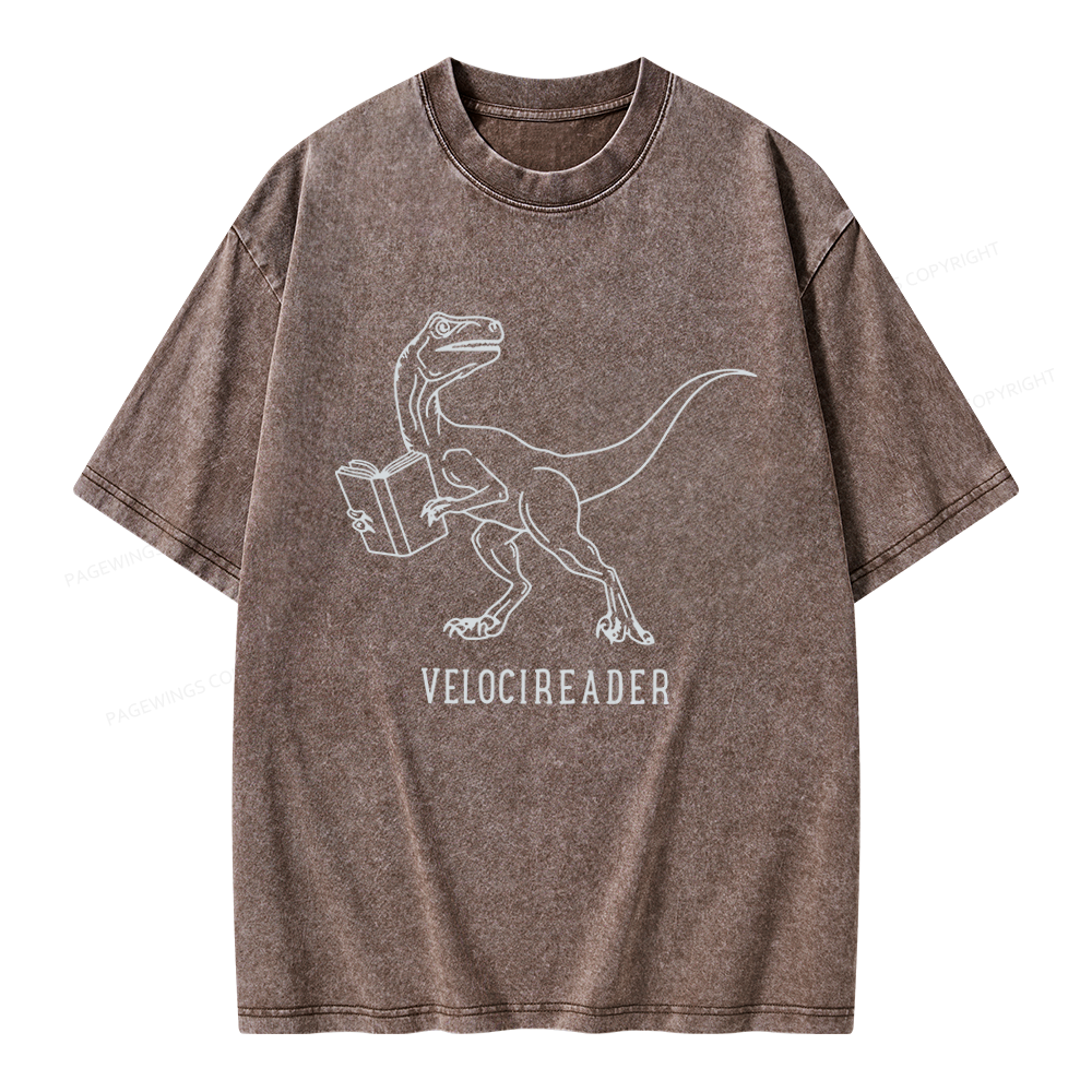 Pagewings Velocireader Unisex Washed T-shirt