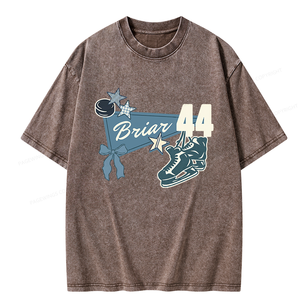 Pagewings Hockey Romance Unisex Washed T-shirt