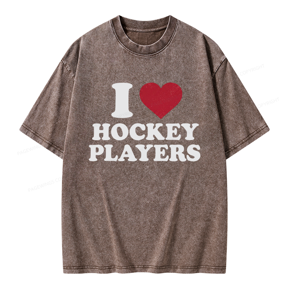 Pagewings Hockey Romance Unisex Washed T-shirt