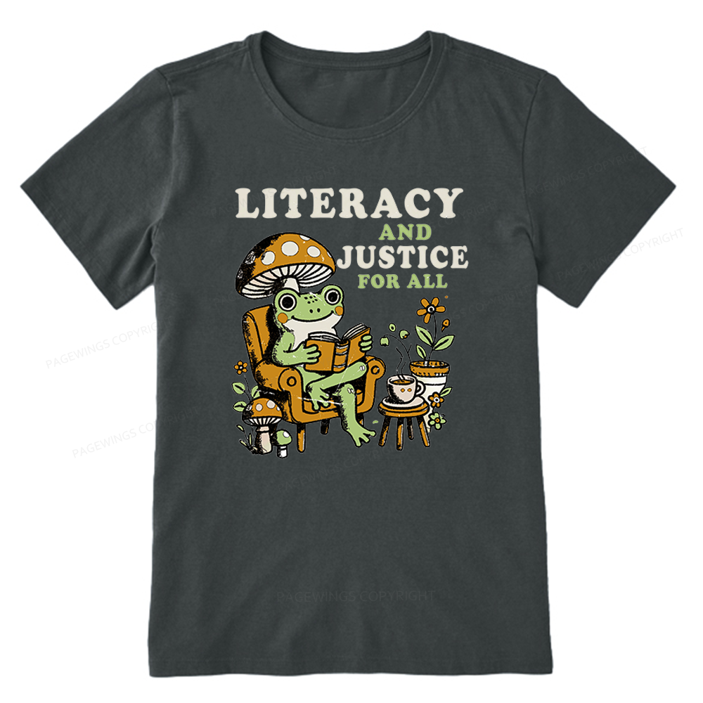Pagewings Literacy And Justice For All Unisex Classic T-shirt