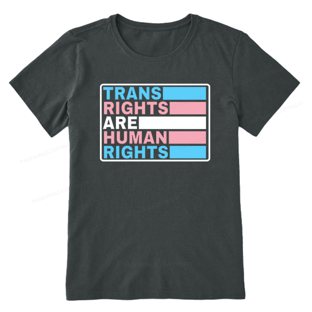 Pagewings Trans Rights Are Human Rights Unisex Classic T-shirt