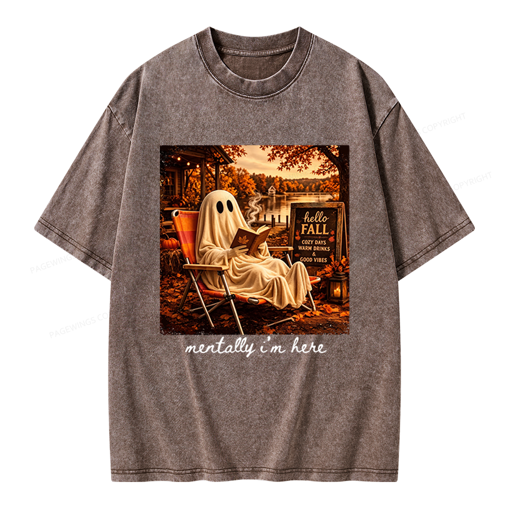 Pagewings Summerween Unisex Washed T-shirt