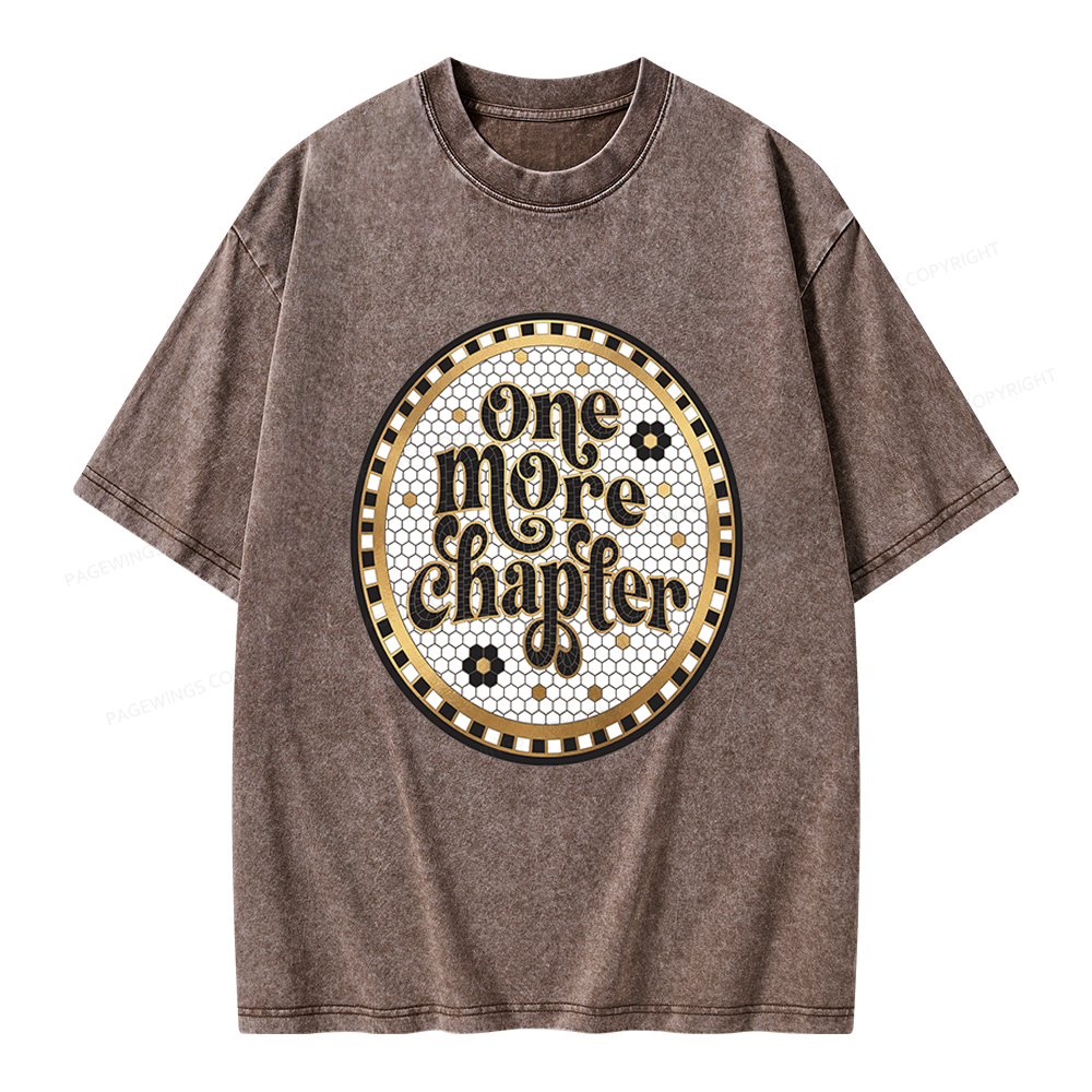 Pagewings One More Chapter Unisex Washed T-shirt