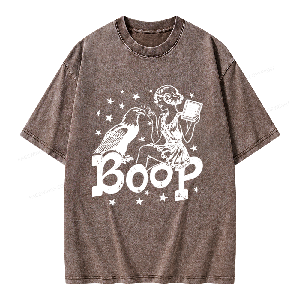 Pagewings Eagle Boop Unisex Washed T-shirt