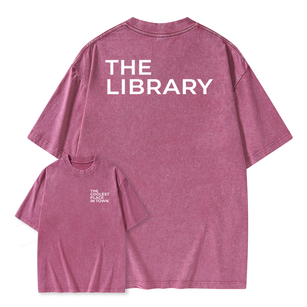 Pagewings The Coolest Place In Town Unisex Washed T-shirt