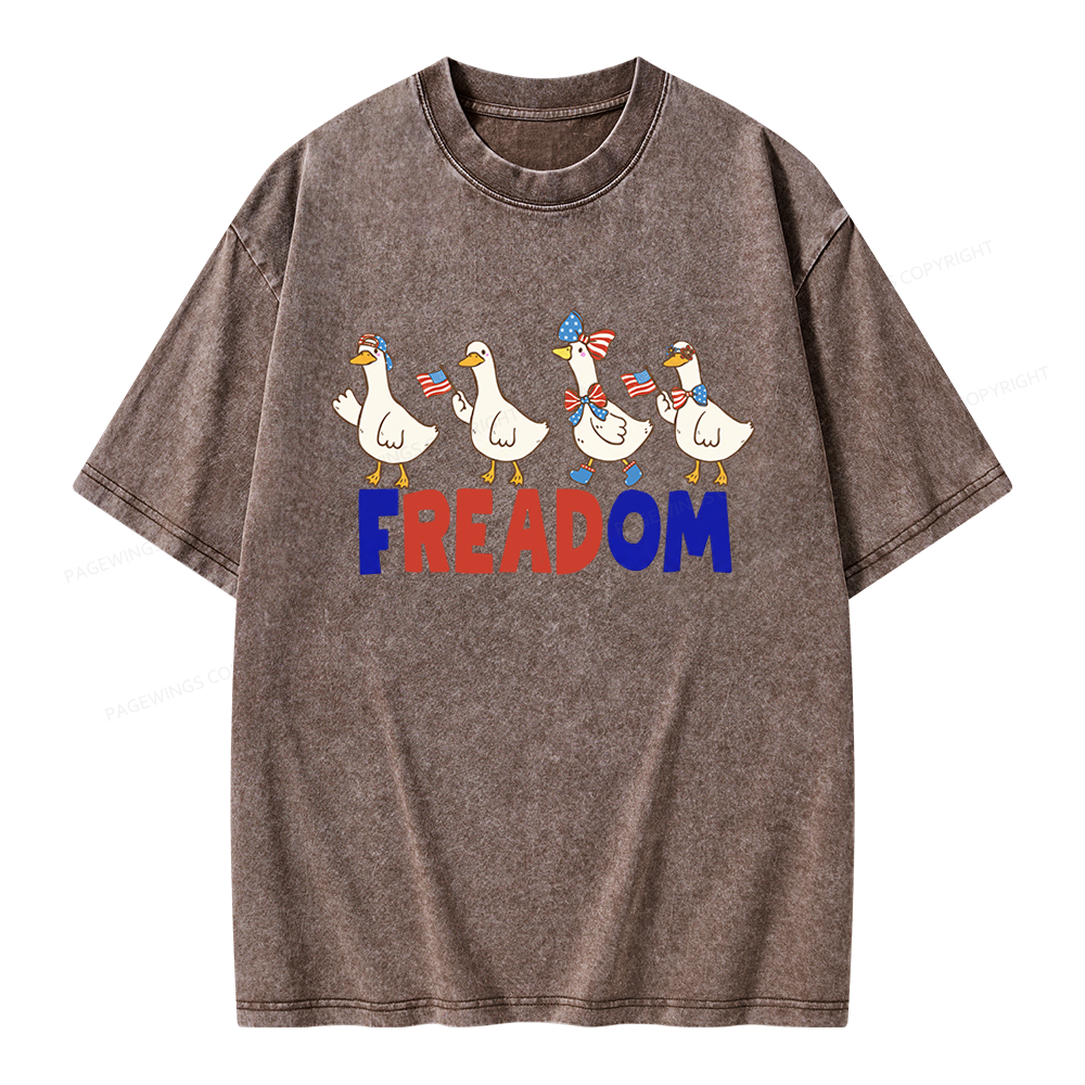 Pagewings Freadom Unisex Washed T-shirt