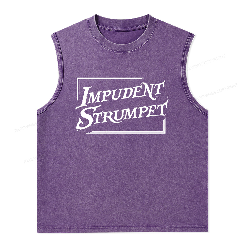 Pagewings Impudent Strumpet Unisex Washed Tank Top