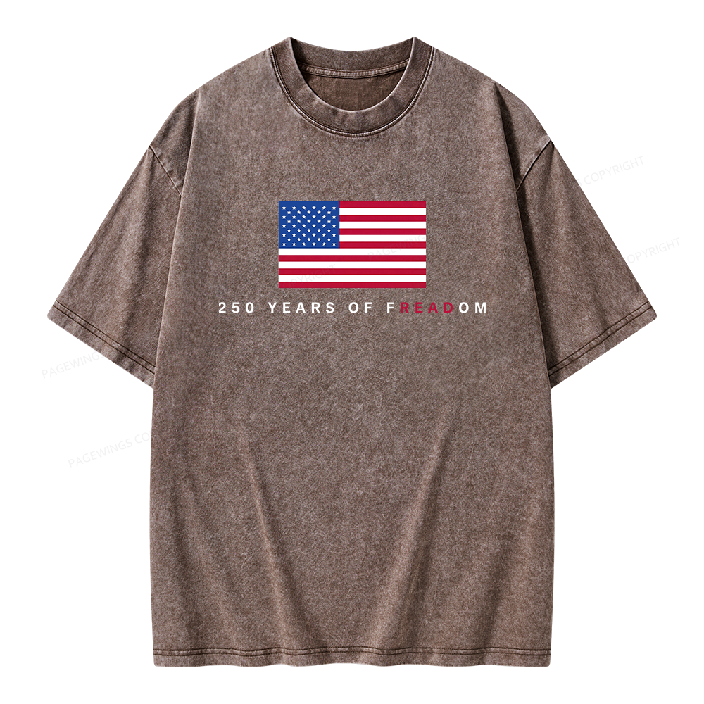 Pagewings Freadom Unisex Washed T-shirt