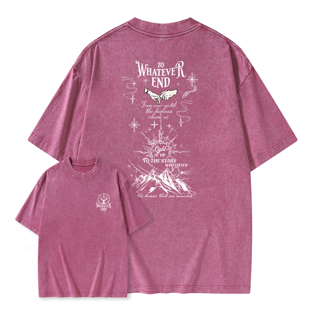 Pagewings Whatever End Unisex Washed T-shirt