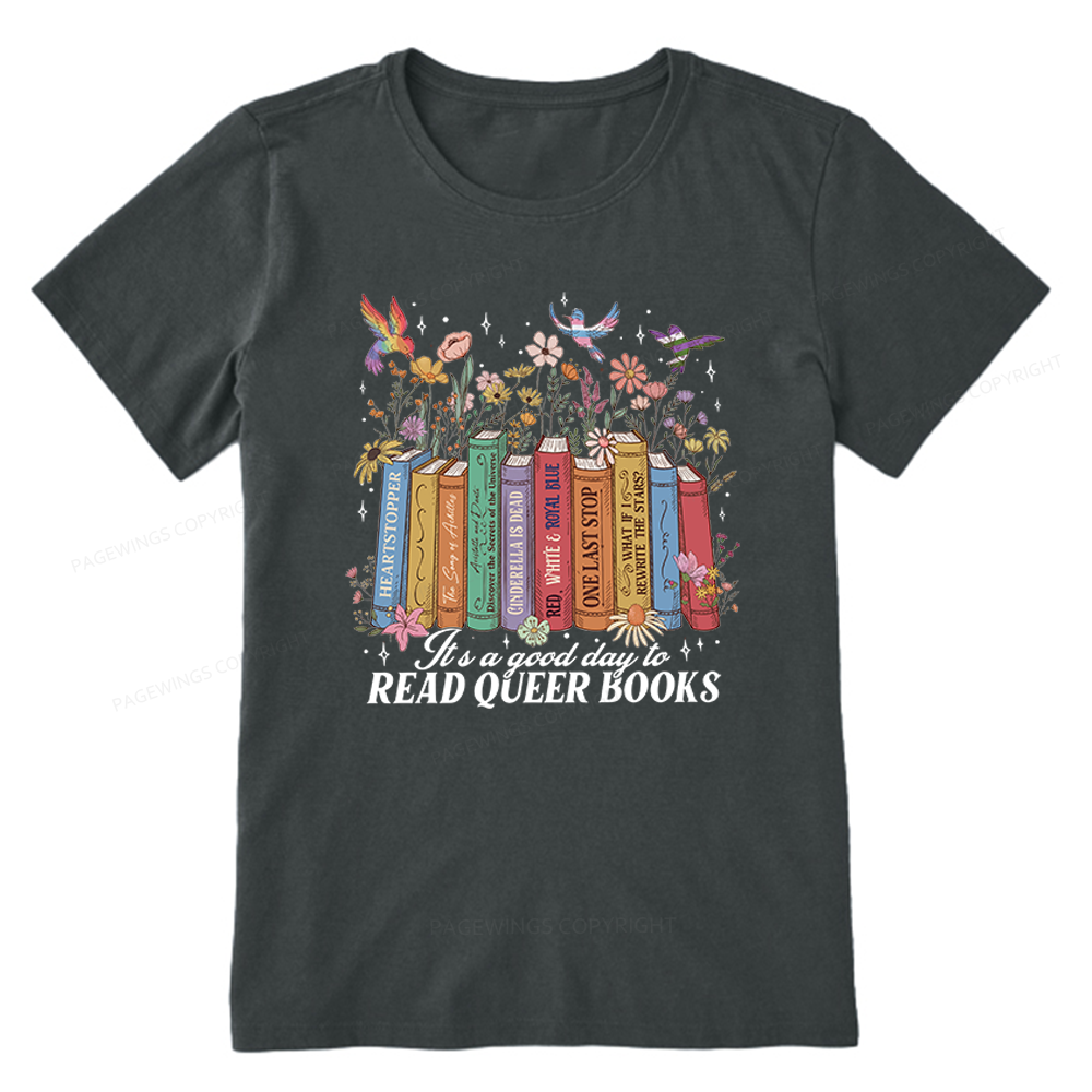 Pagewings Read Queer Books Unisex Classic T-shirt