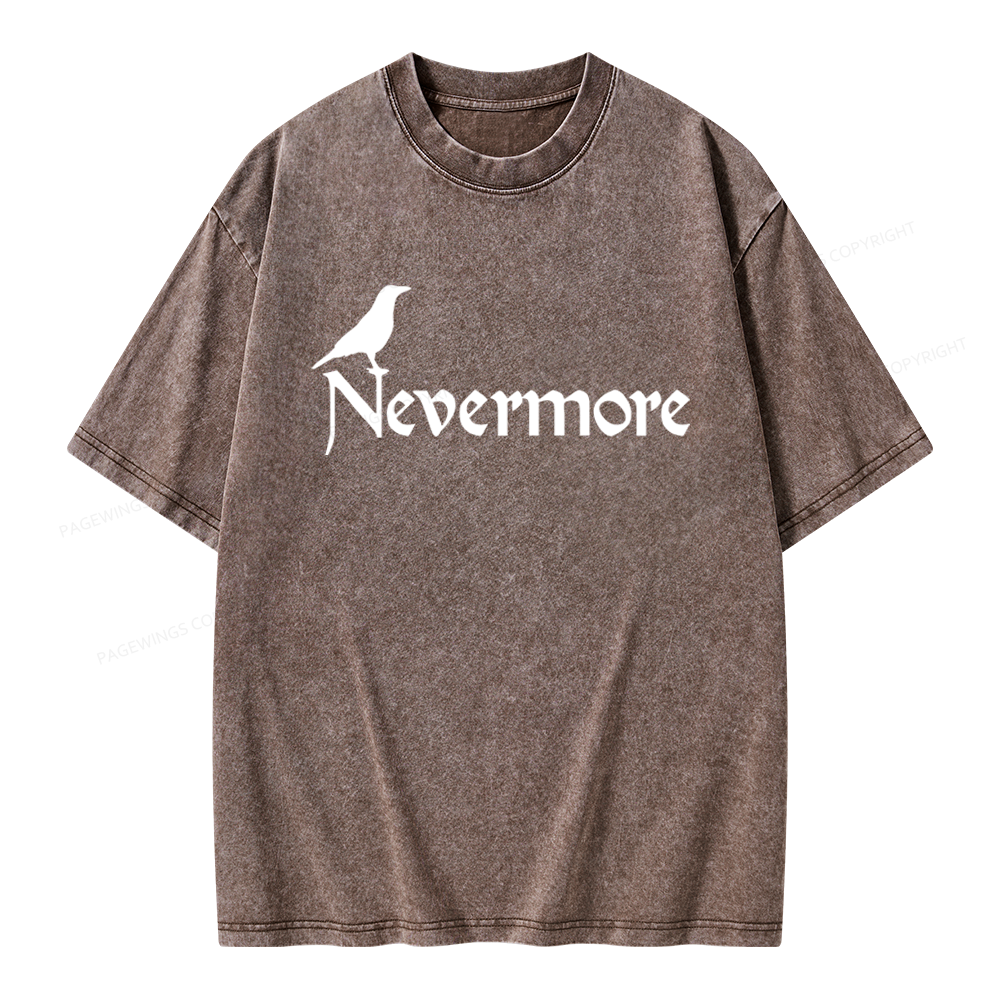 Pagewings Nevermore Unisex Washed T-shirt