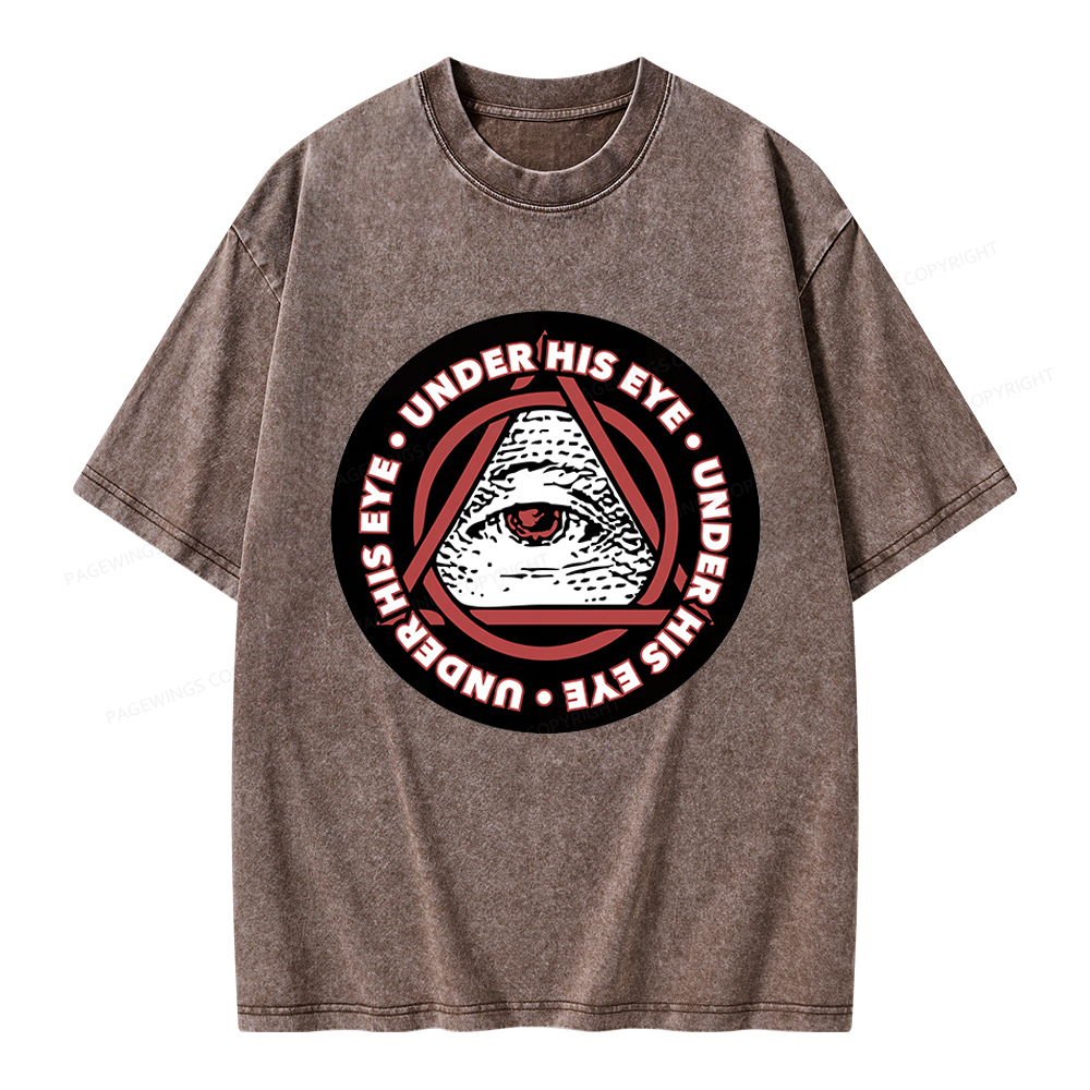 Pagewings Under His Eye Unisex Washed T-shirt