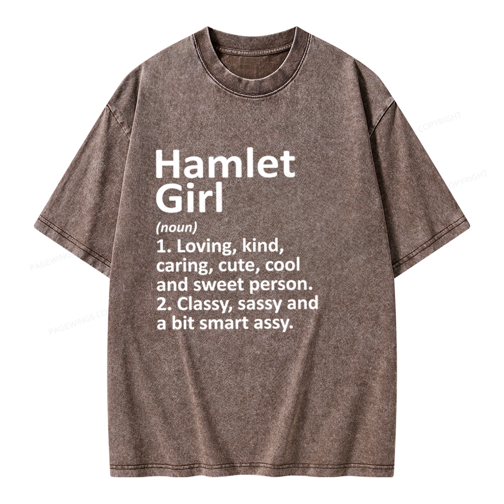 Pagewings Hamlet Girl Unisex Washed T-shirt