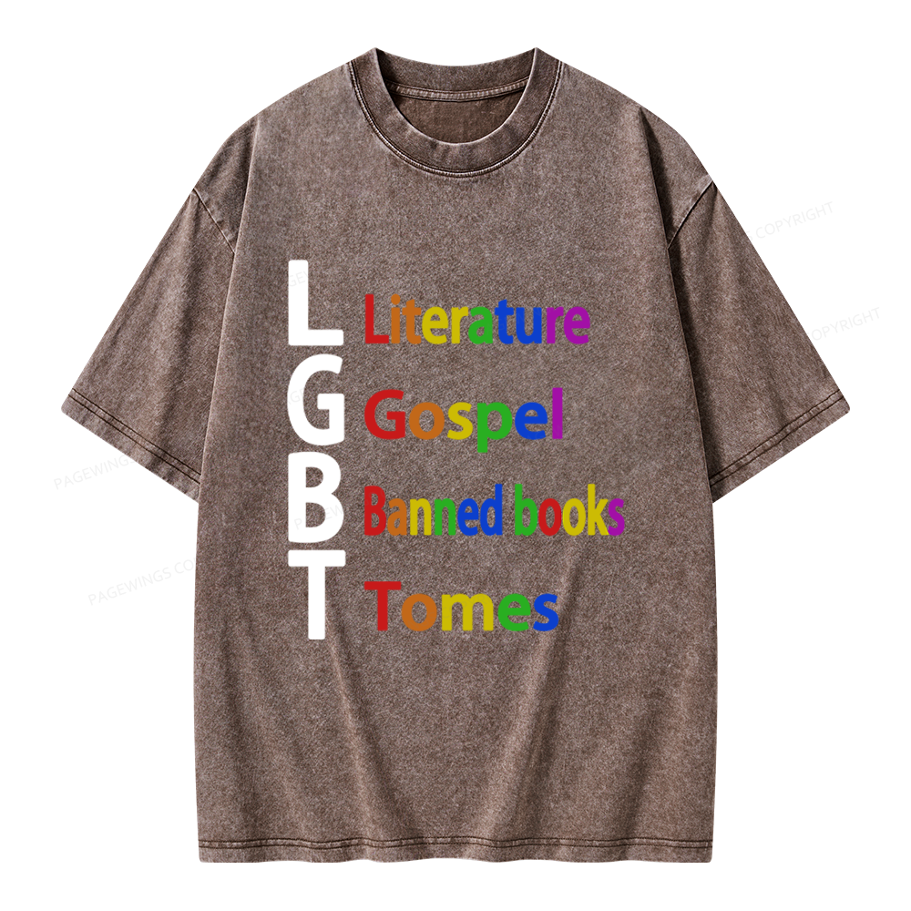 Pagewings Literature Unisex Washed T-shirt