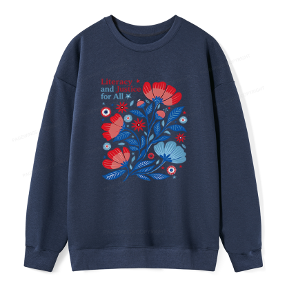 Pagewings Literacy and Justice for All Unisex Classic Sweatshirt