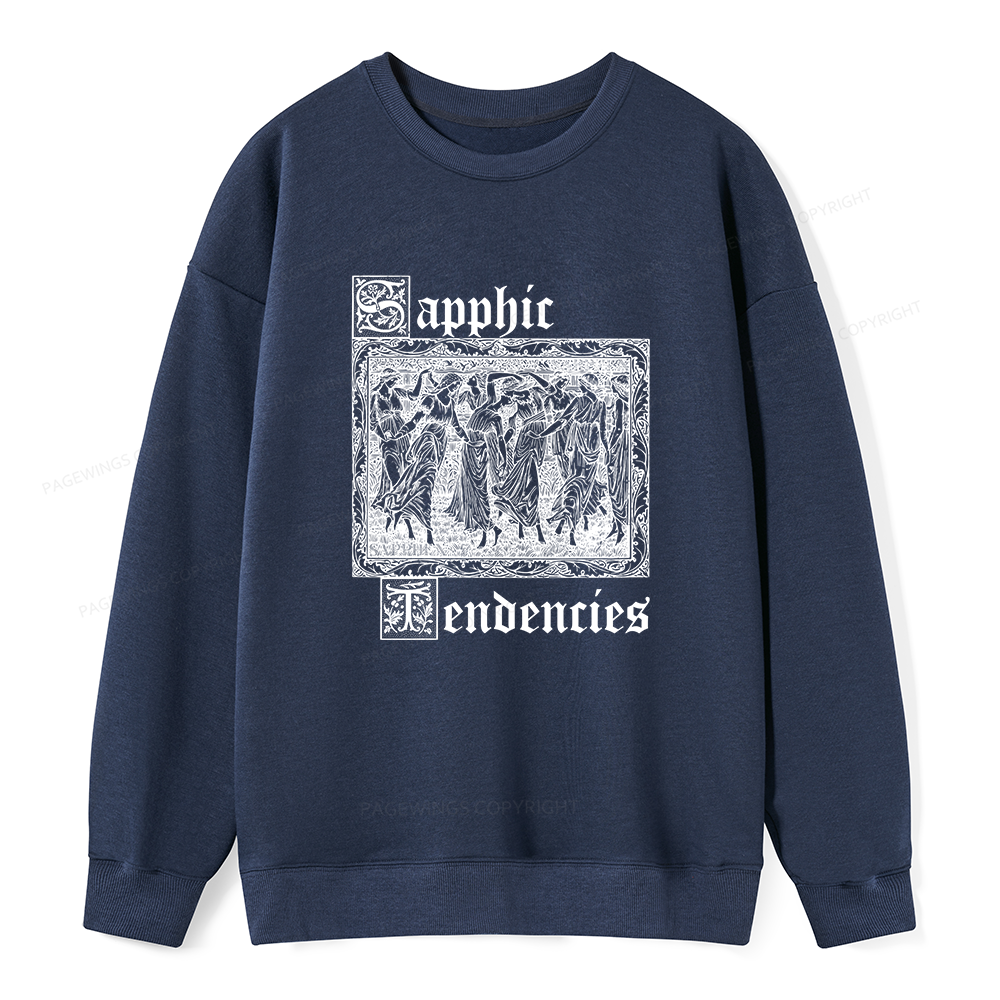 Pagewings Sapphic Tendencies Unisex Classic Sweatshirt