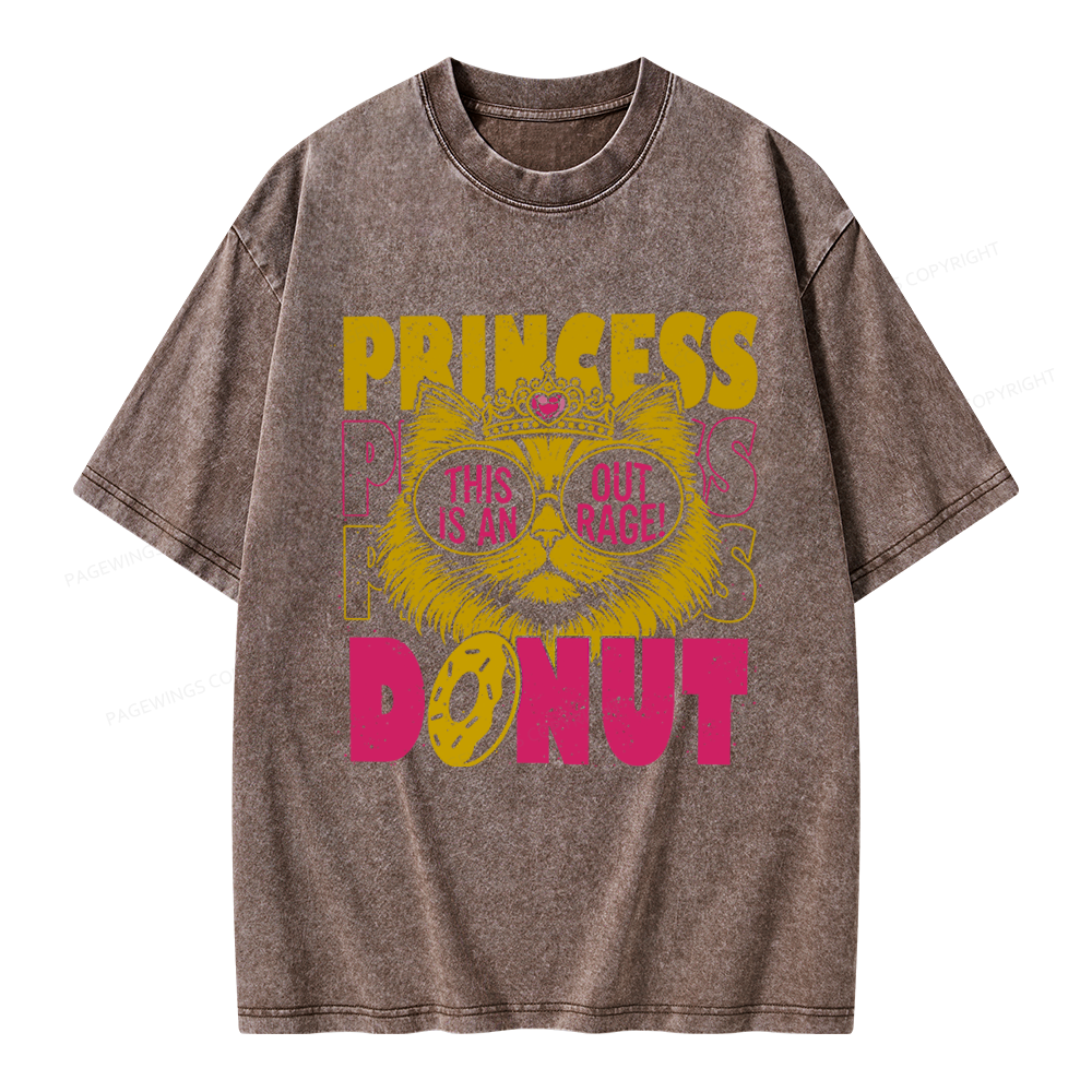 Pagewings Princess Donut Unisex Washed T-shirt