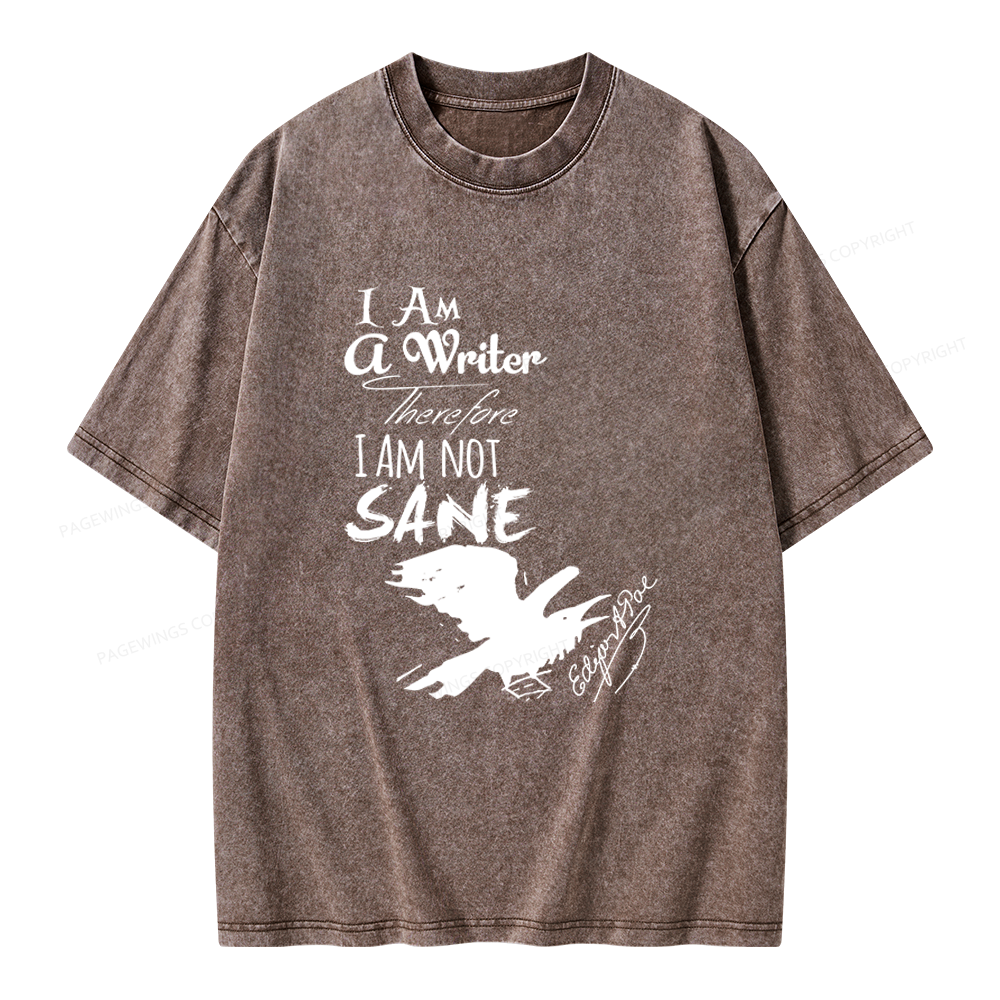Pagewings Macabre Literary Unisex Washed T-shirt