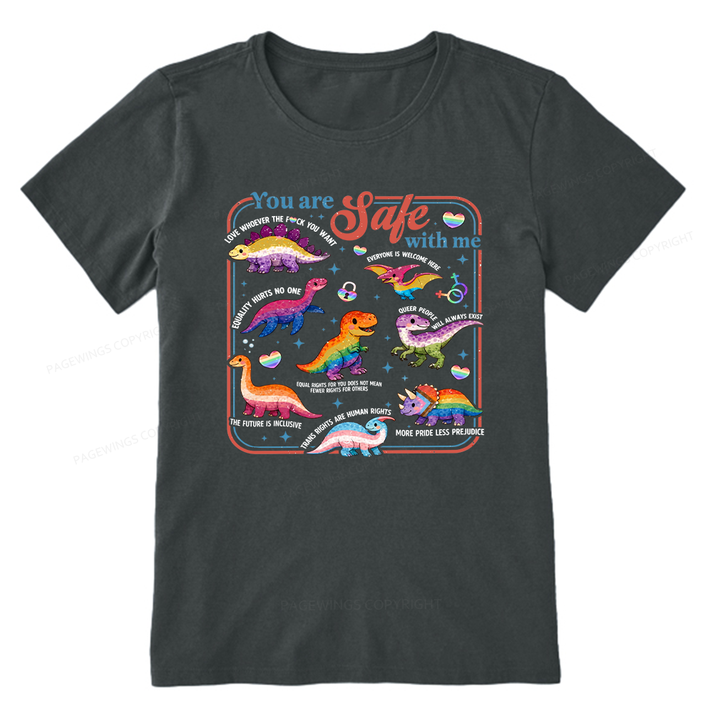 Pagewings You Are Safe With Me Unisex Classic T-shirt