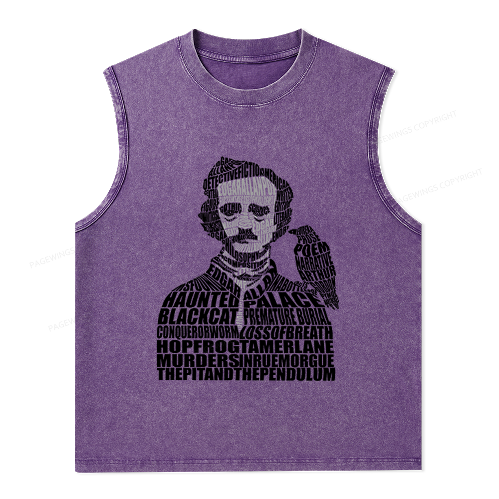 Pagewings Literature Lover Unisex Washed Tank Top