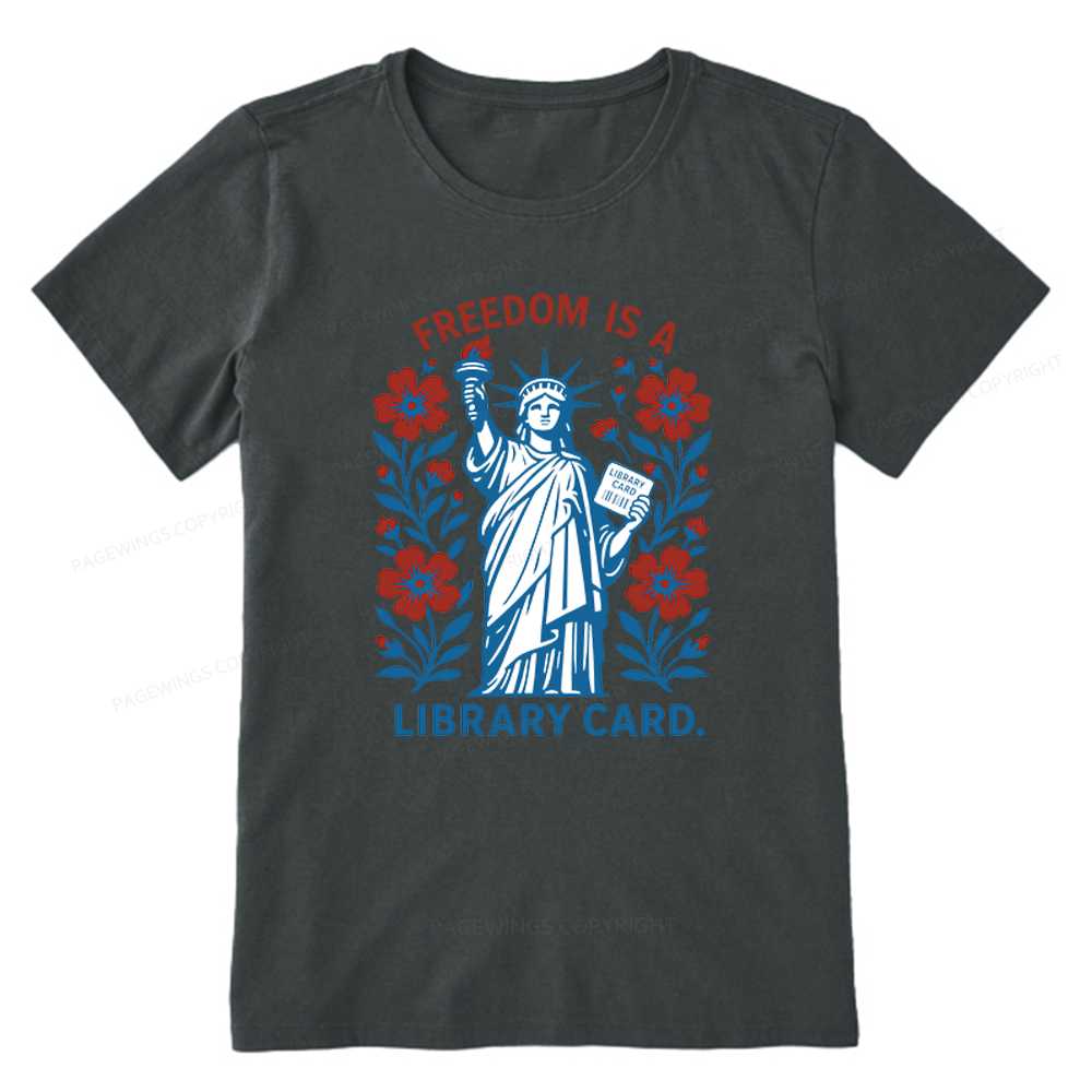 Pagewings Liberty is a Library Card Unisex Classic T-shirt