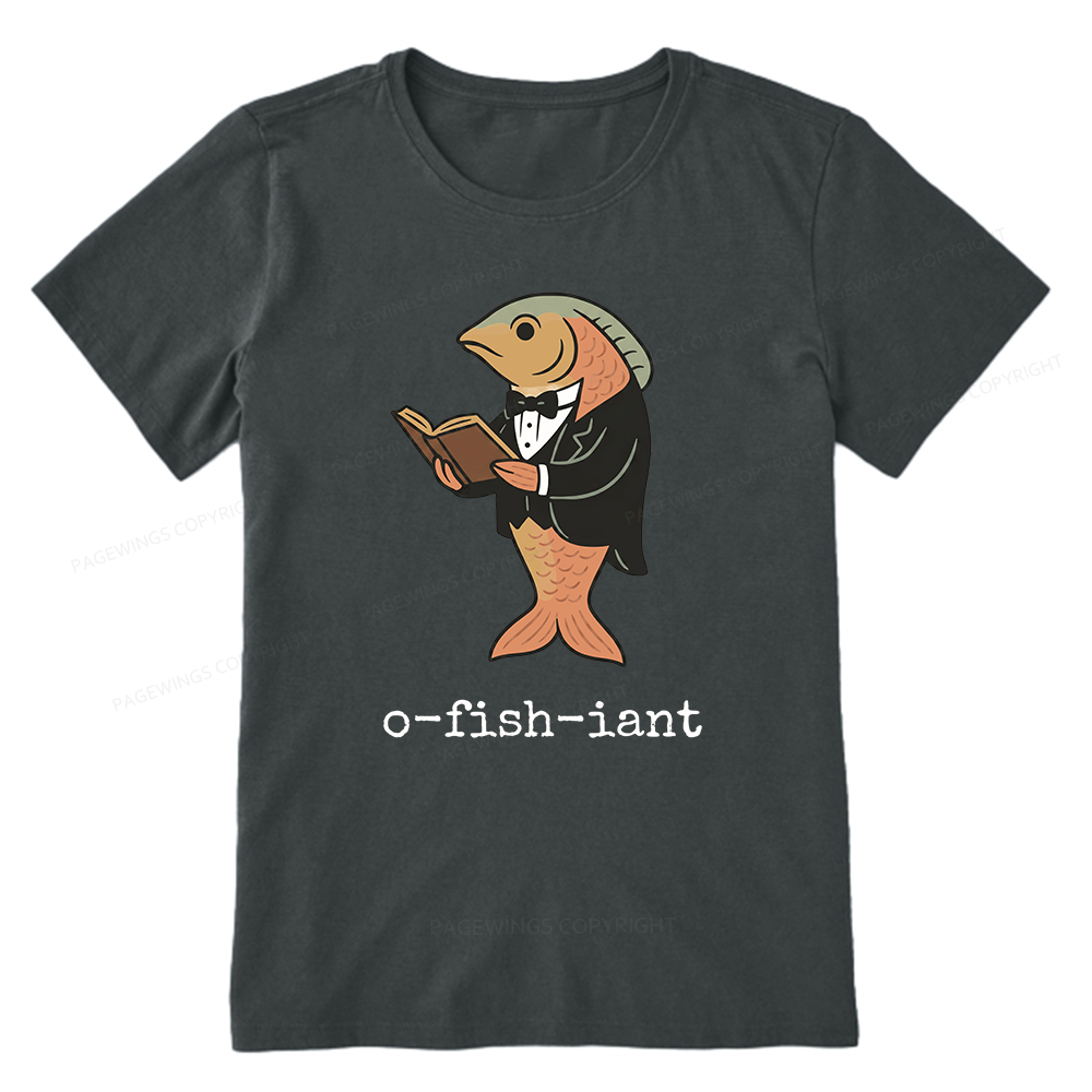 Pagewings Reading Fish Unisex Classic T-shirt
