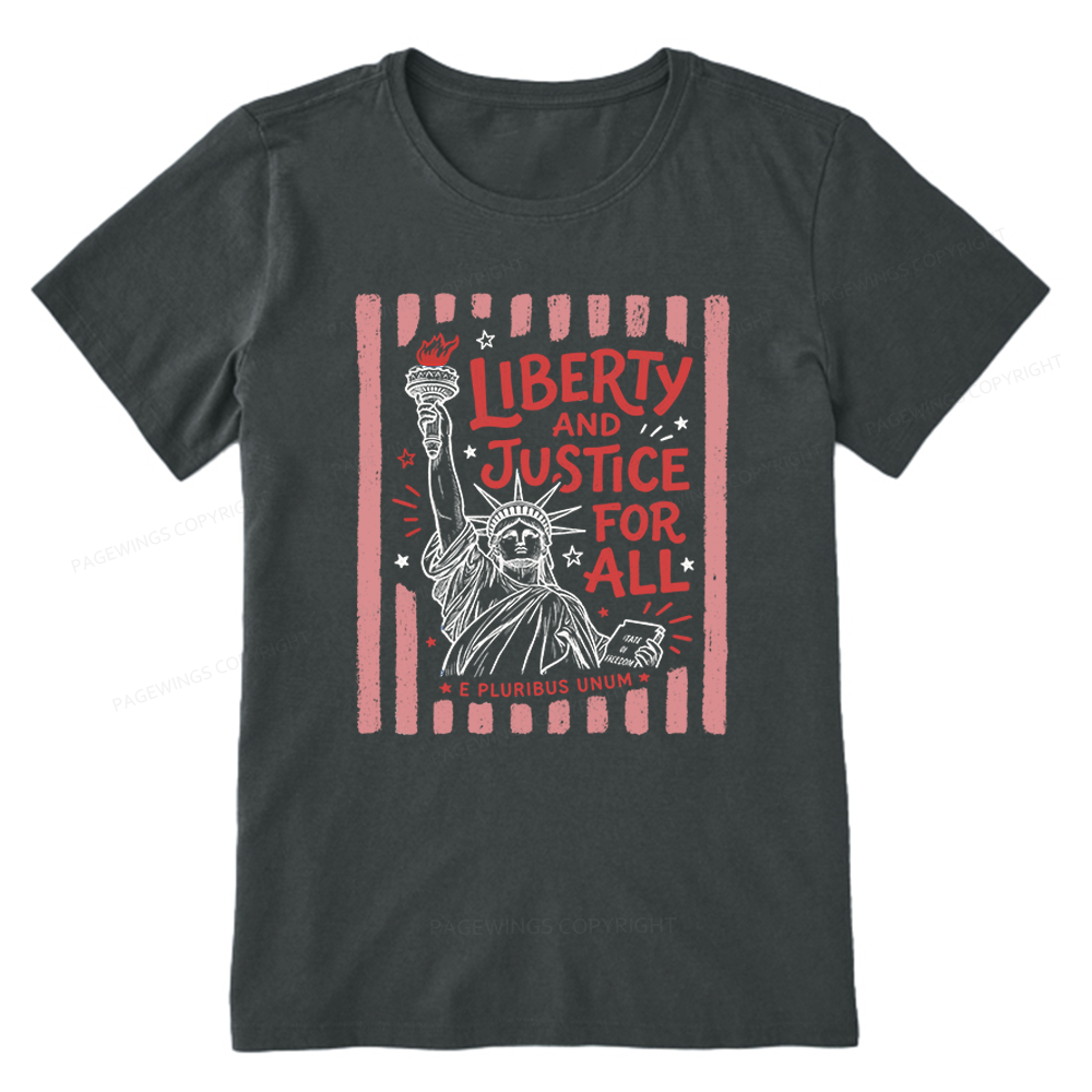 Pagewings Liberty And Justice For All Unisex Classic T-shirt