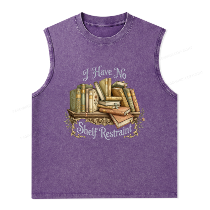 Pagewings I Have No Shelf Restraint Unisex Washed Tank Top